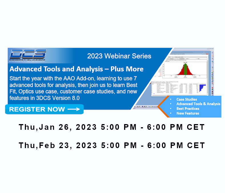 DCS Webinar Series – Advanced Analysis in 3DCS – PLUS Multi Part Analysis Tools